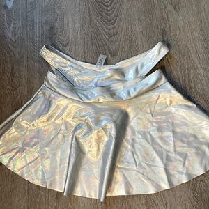 Silver skirt and Thong